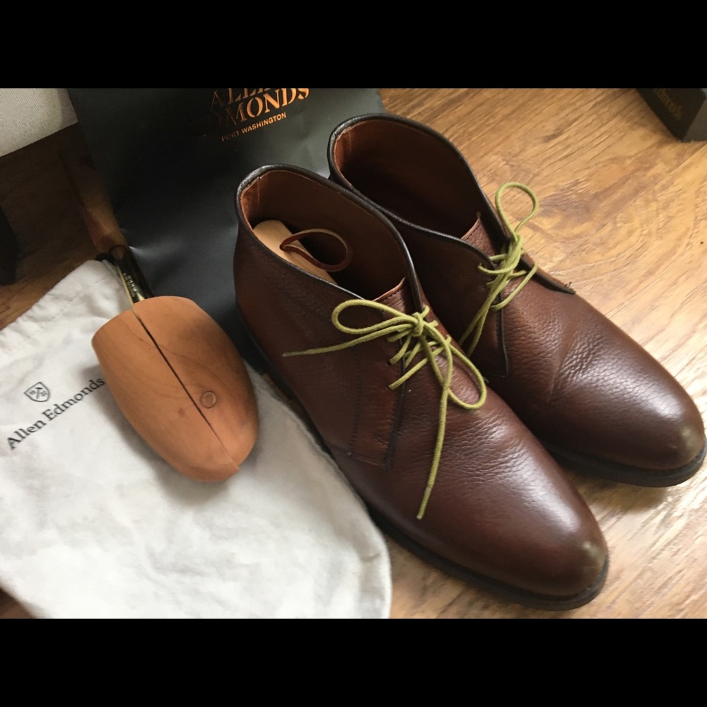 Allen Edmonds Malvern 10.5 D Brown chukka boots